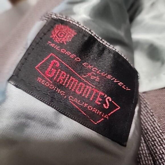 Vintage 60's Rock A Billy 2 Button Suit Jacket Girimonte's Exclusive - Picture 4 of 13